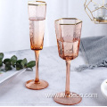 custom Orange water wine glass drinking glasses set